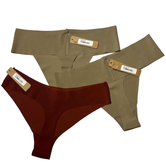 SKIMS Naked Thongs Lot of 3 Desert + Saffron XXS + Conditional Bonus - Picture 4 of 9